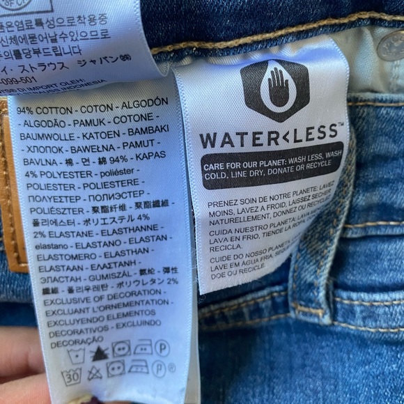 Levi’s 721 high rise skinny women’s jeans / cowboy jean embroidery - Picture 4 of 5